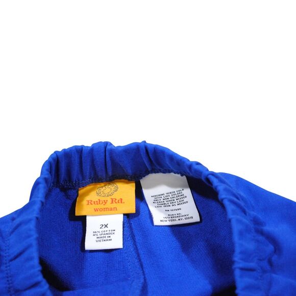 Ruby Rd Pattern Play Blue Pant 2XL - Picture 3 of 5